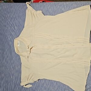 Off white Unique Vintage button up blouse